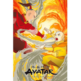 Avatar : The Last Airbender - grand poster Aang vs Zuko (61 x 91,5 cm)