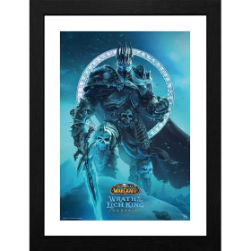 World of Warcraft - Poster encadré Roi Liche (30 x 40 cm)