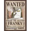 One Piece - poster Wanted Franky (52 x 38 cm)