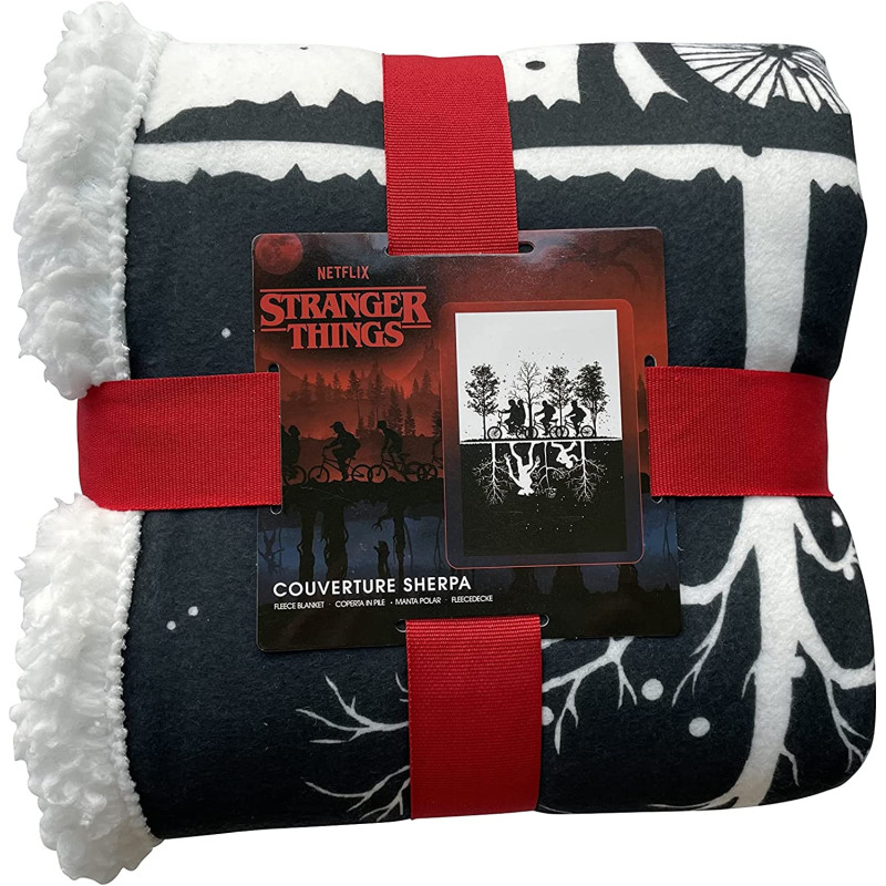 Stranger Things - Couverture plaid sherpa 100 x 150 cm