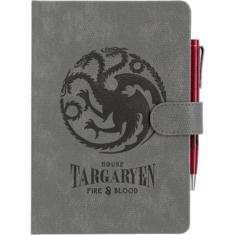Game of Thrones : House of the Dragon - Carnet A5 + stylo Targaryen