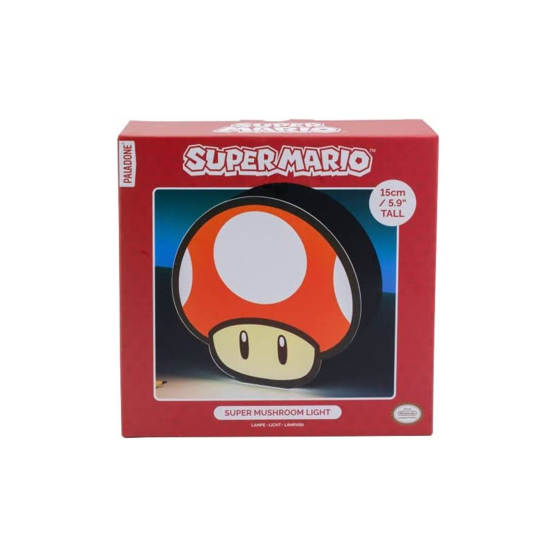 Super Mario - Lampe veilleuse 15 cm Champignon Rouge