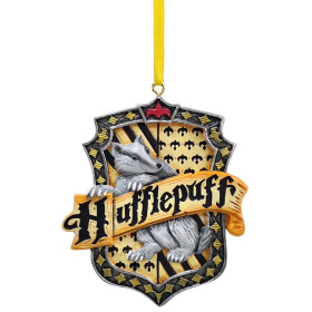 Harry Potter - Ornement sapin en résine moulée Hufflepuff Crest