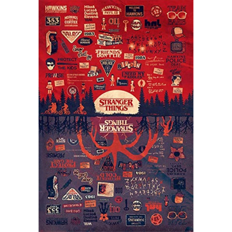 Stranger Things - Grand poster Upside Down (61 x 91,5 cm)