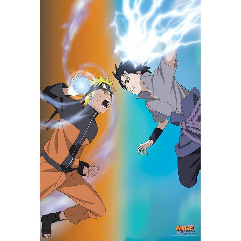 Naruto Shippuden - grand poster Naruto vs Sasuke (61 x 91,5 cm)