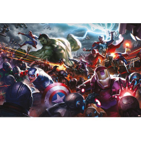 Marvel - Grand poster Heroes Assault (61 x 91,5 cm)