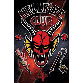 Stranger Things 4 - grand poster Hellfire Club Emblem Rift (61 x 91,5 cm)