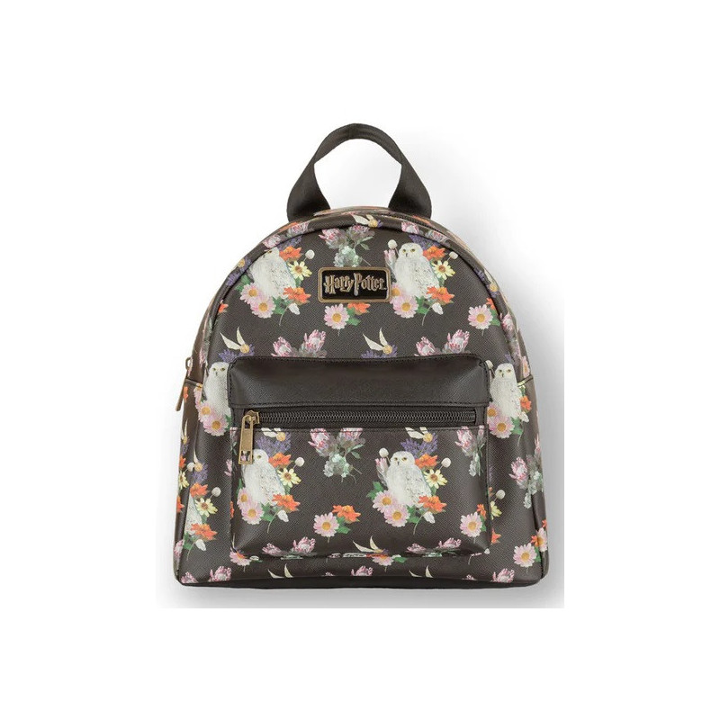 Harry Potter - Mini sac à dos Floral Hedwige (noir)