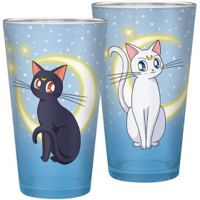 Sailor Moon - Grand verre 400 ml Luna & Artemis