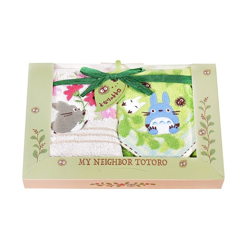 Mon voisin Totoro - Boîte cadeau 3 serviettes Soleil de la forêt