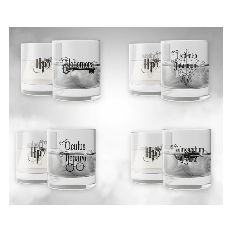 Harry Potter - Set de 4 verres Spells