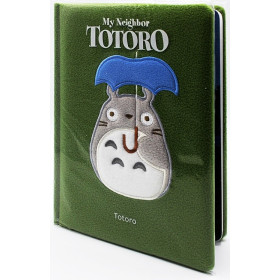 Mon Voisin Totoro - Carnet feutrine Totoro parapluie