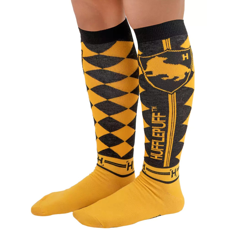 Harry Potter - Lot de 3 paires de chaussettes hautes Hufflepuff