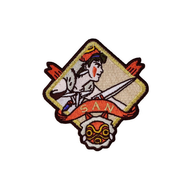 Mononoke Hime - Badge broderie autocollant San