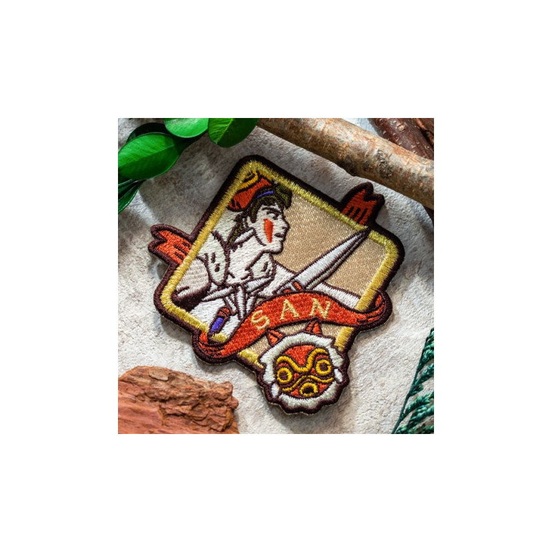 Mononoke Hime - Badge broderie autocollant San