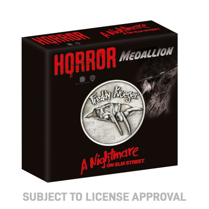 Horreur : A Nightmare on Elm Street - MédaillonFreddy Krueger 5000 exemplaires