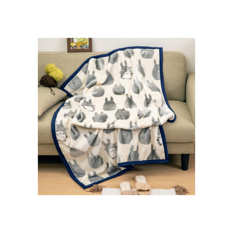 Mon Voisin Totoro - Plaid couverture Silhouette 100 x 140 cm