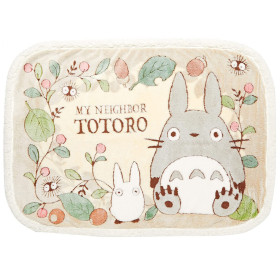 Mon Voisin Totoro - Plaid couverture Feuilles et noisettes 70 x 100 cm