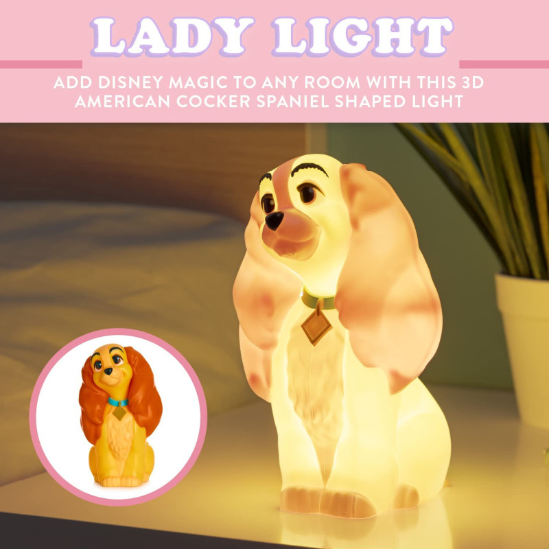 Disney : La Belle et le Clochard - Lampe veilleuse Lady (17 cm)