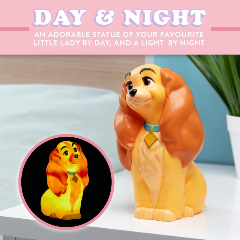 Disney : La Belle et le Clochard - Lampe veilleuse Lady (17 cm)