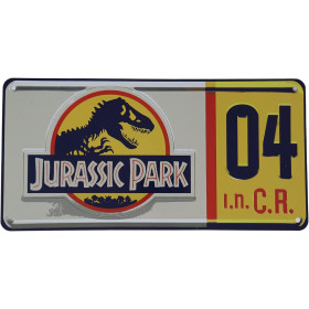 Jurassic Park - Réplique 1/1 plaque minéralogique Dennis Nedry