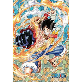 One Piece - Puzzle Art Crystal vitrail 126 pièces Gom Gom no Red Hawk