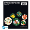 BT21 - set de 6 badges