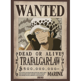 One Piece - poster Wanted Trafalgar Law (52 x 38 cm)
