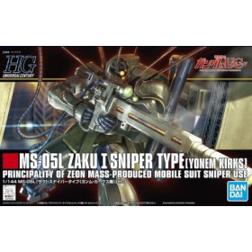 Gundam - HGUC 1/144 MS-05L Zaku 1 Sniper Type Yonem Kirks Custom
