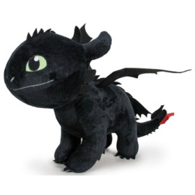 How to train your Dragon - Dragons - Peluche Toothless Krokmou 40 cm de long
