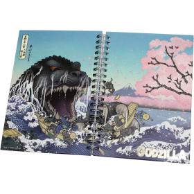 Godzilla - Carnet B6 Godzilla & Sakura