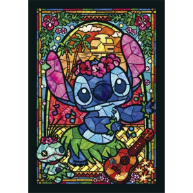 Disney : Lilo & Stitch - Puzzle vitrail 266 pièces Stitch & Scrump