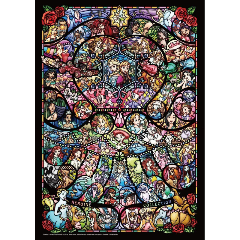 Disney / Pixar - Puzzle vitrail 1000 pièces Heroines Collection
