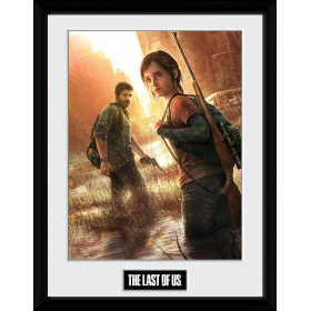 The Last of Us Part I - poster encadré Ellie & Joel Key Art 30 x 40 cm