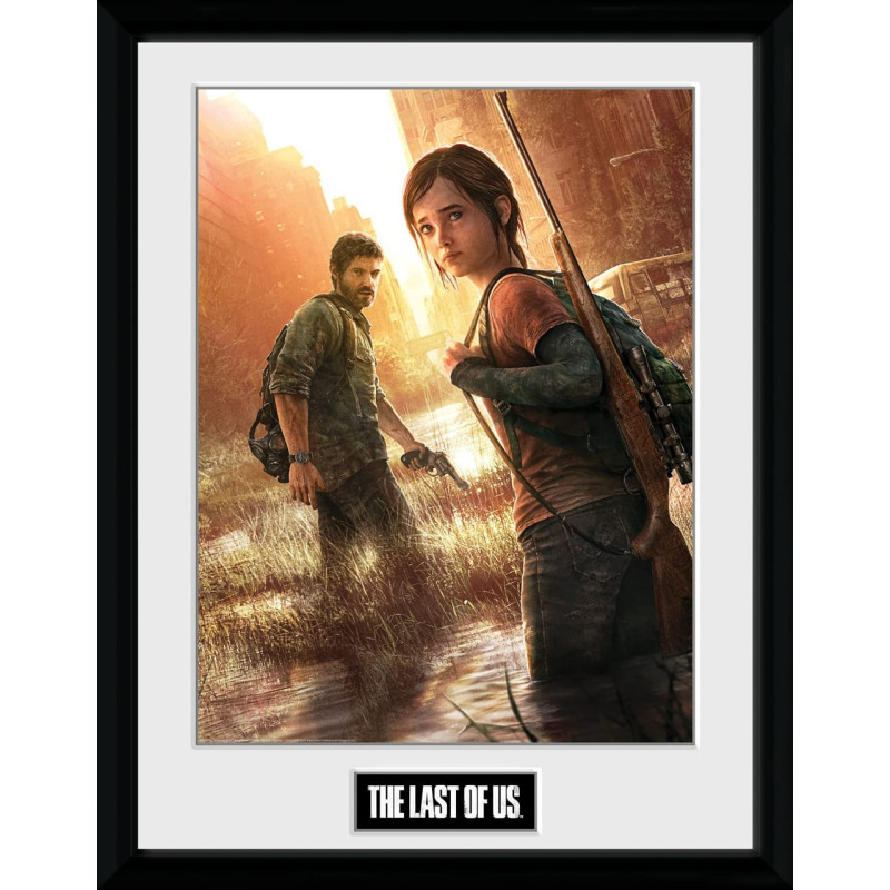 The Last of Us Part I - poster encadré Ellie & Joel Key Art 30 x 40 cm