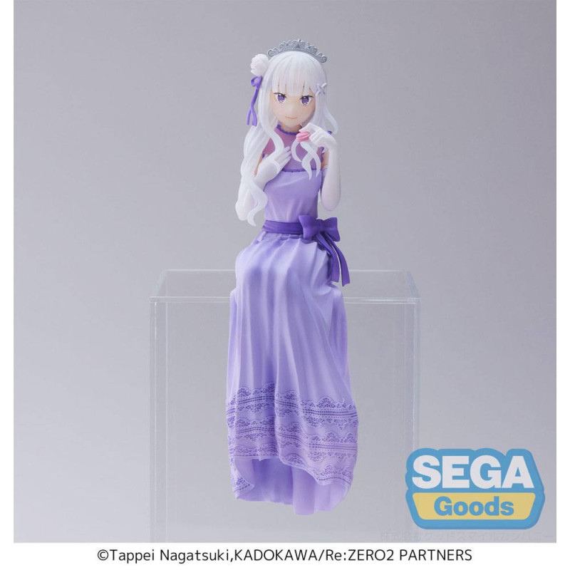 Re:Zero Starting Life in Another World - Figurine Perching Emilia (Dressed-Up Party) 14 cm