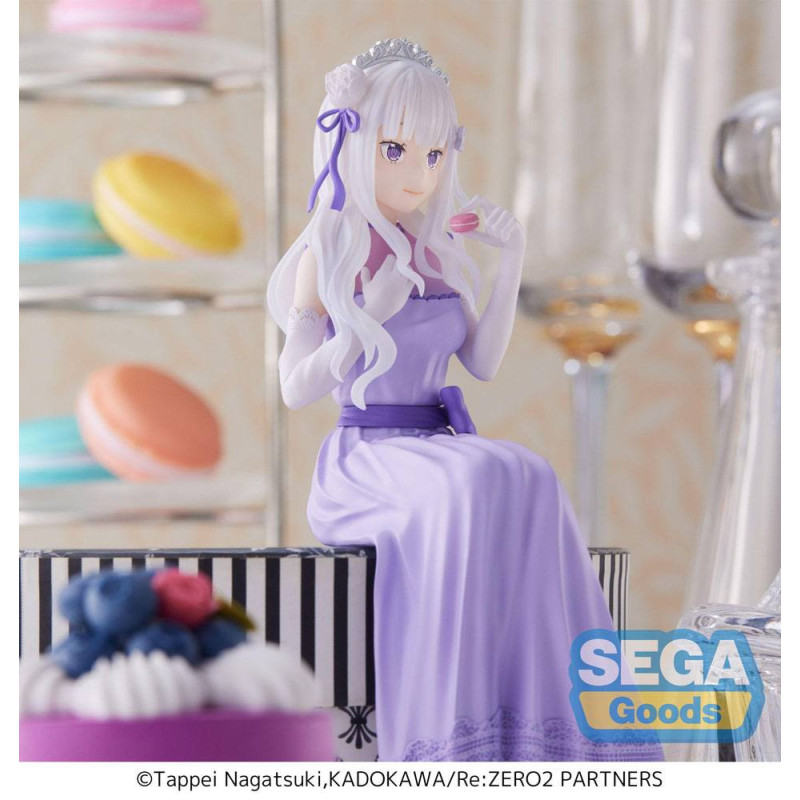 Re:Zero Starting Life in Another World - Figurine Perching Emilia (Dressed-Up Party) 14 cm