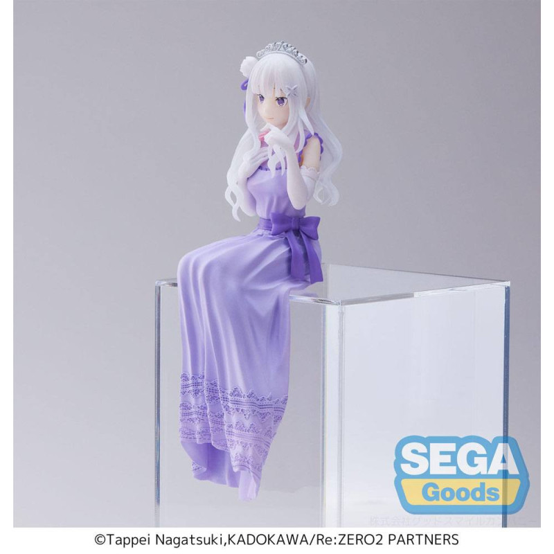 Re:Zero Starting Life in Another World - Figurine Perching Emilia (Dressed-Up Party) 14 cm