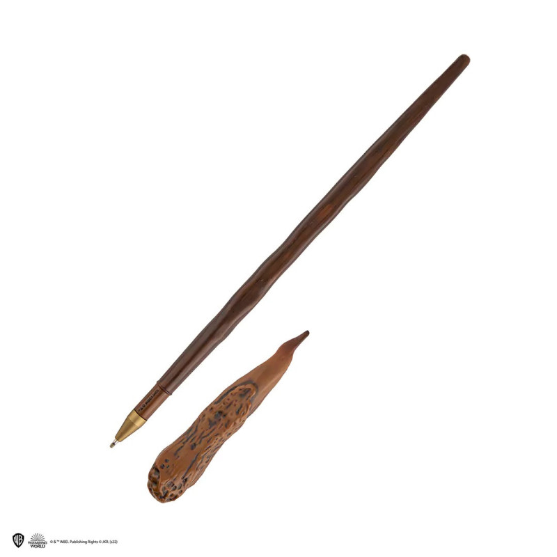 Harry Potter - Stylo baguette + socle & marque-page lenticulaire Ron Weasley