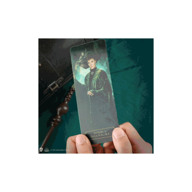 Harry Potter - Stylo baguette + socle & marque-page lenticulaire Minerva McGonagall