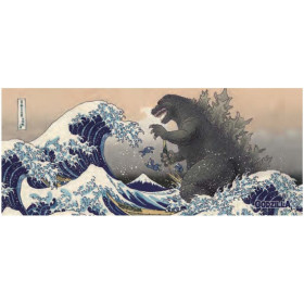 Godzilla - Serviette Thirty-six Views of Mount Fuji & Giant Monster