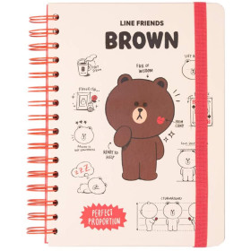 BT21 Line Friends - Bullet Journal carnet spirales A5