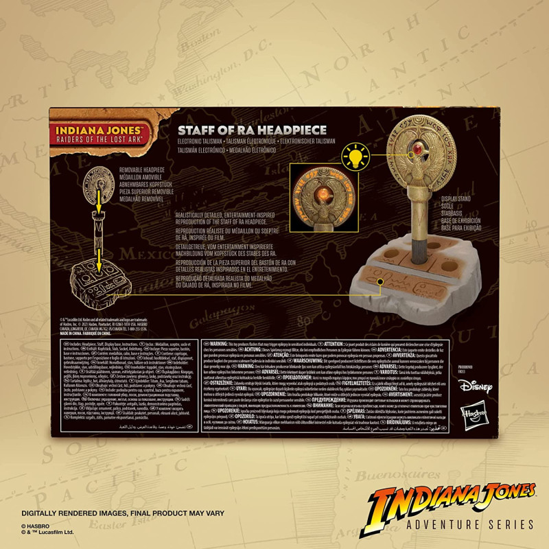 Indiana Jones Adventure Series - Réplique Roleplay Médaillon du sceptre de Râ (Les Aventuriers de l'arche perdue) 15 cm