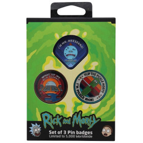 Rick and Morty - Set 3 pins Limited Edition 5000 exemplaires