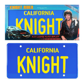 Knight Rider (K2000) - Plaque d'immatriculation KITT