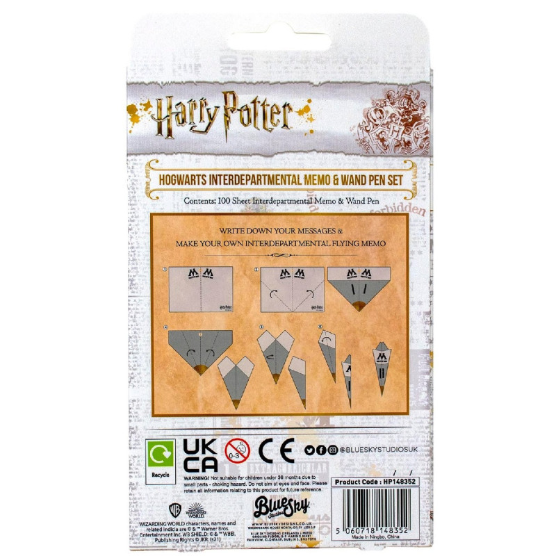 Harry Potter - Ensemble de mémo interdépartemental du ministère de la Magie