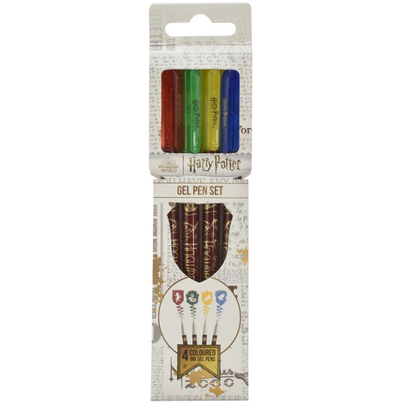 Harry Potter - Set de 4 stylos gel