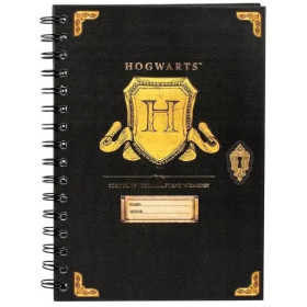 Harry Potter - Carnet A5 spirales Hogwarts Crest