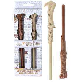 Harry Potter - Set de 2 stylos baguette Voldemort et Harry