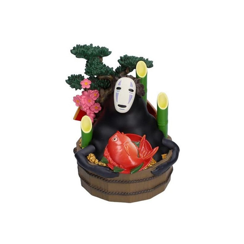 Spirited Away (Chihiro) - Statue Diorama Kaonashi Bassine d’or et bambous